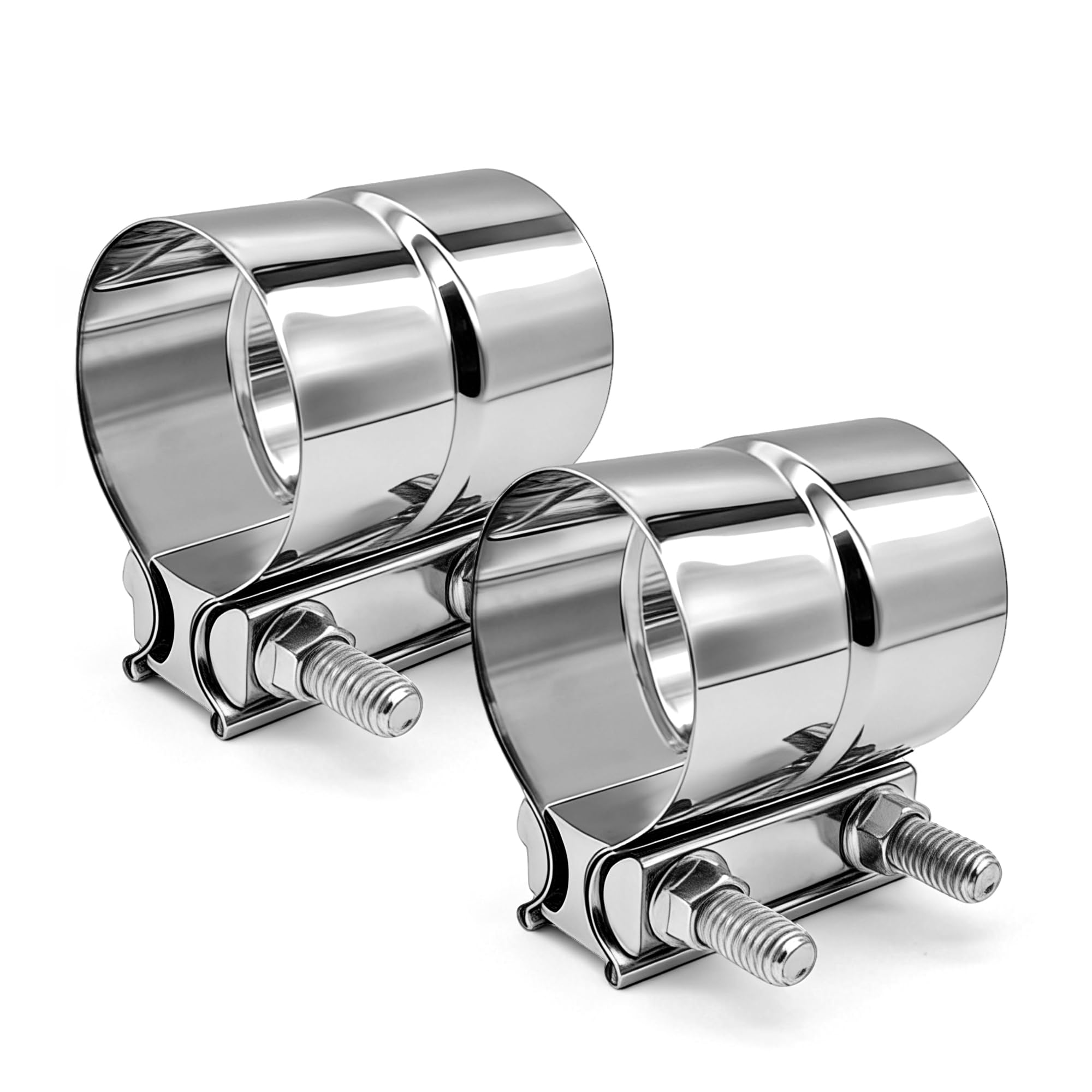 SKYMIRO 3-inch exhaust clamp assembly secures 3-inch OD to 3-inch ID pipe connections