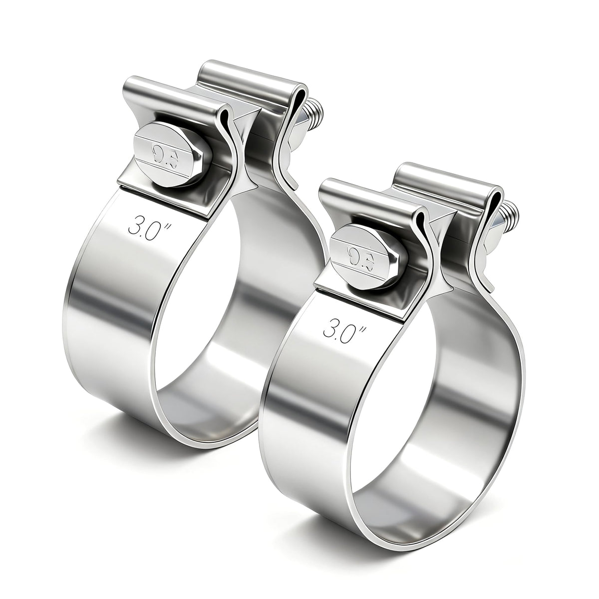 Skymiro 3inch exhaust clamp fits 3in OD pipe for secure connections.