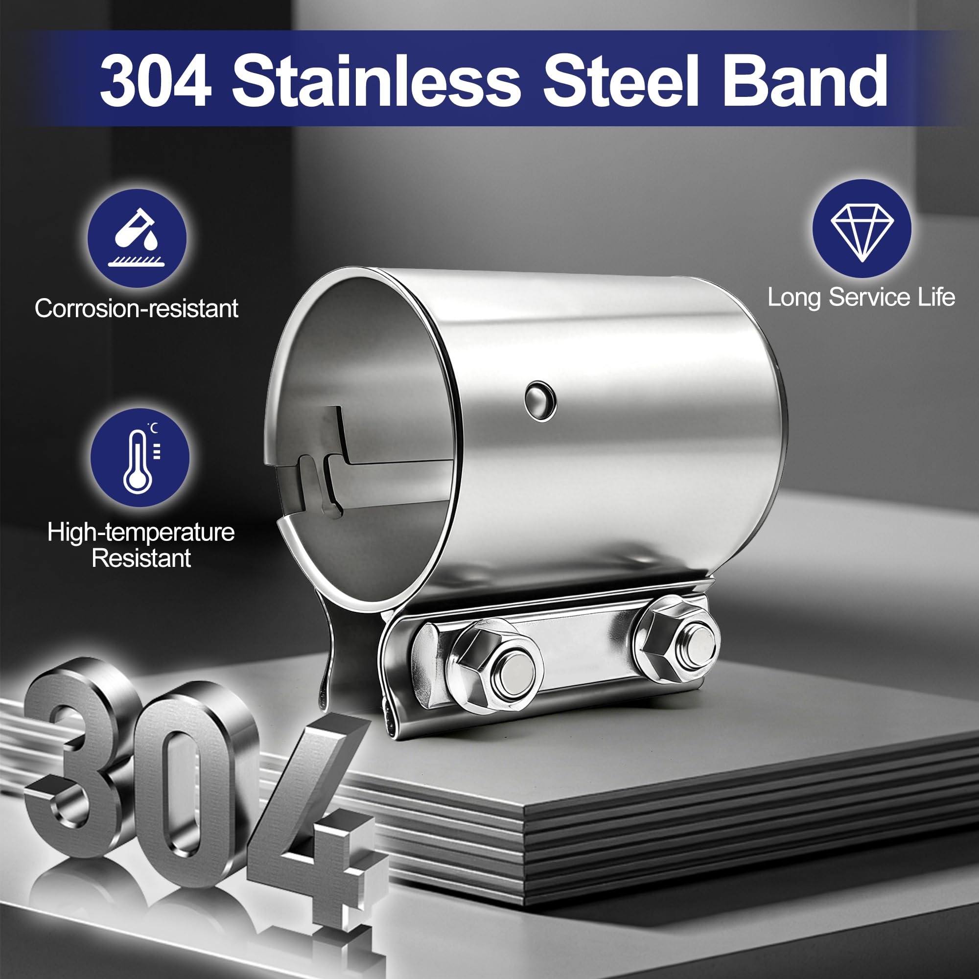 SKYMIRO clamp with aluminum I-block; uniform 360-degree compression prevents distortion.