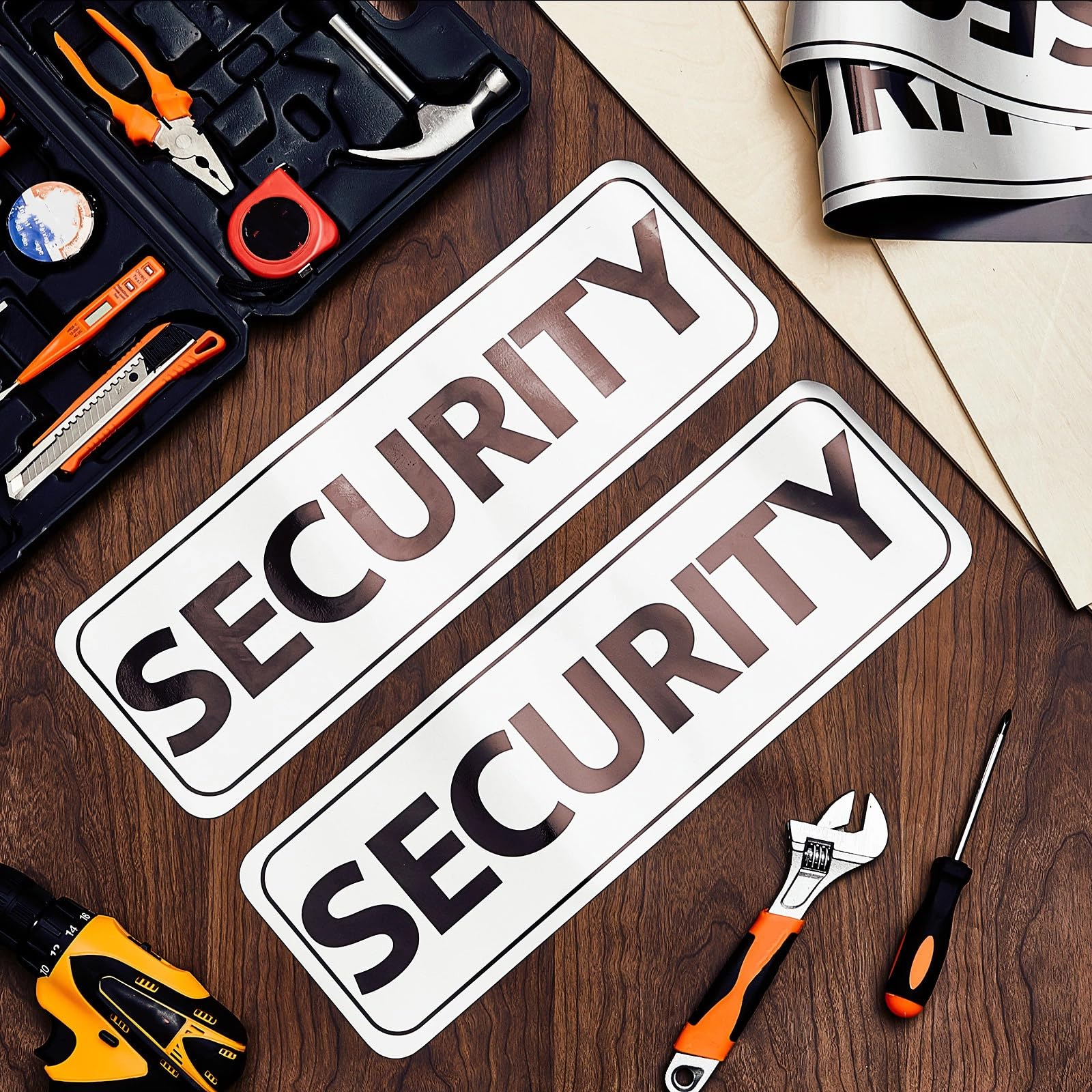 Skyygemm 18x6 inch sign helps quick recognition of security presence.