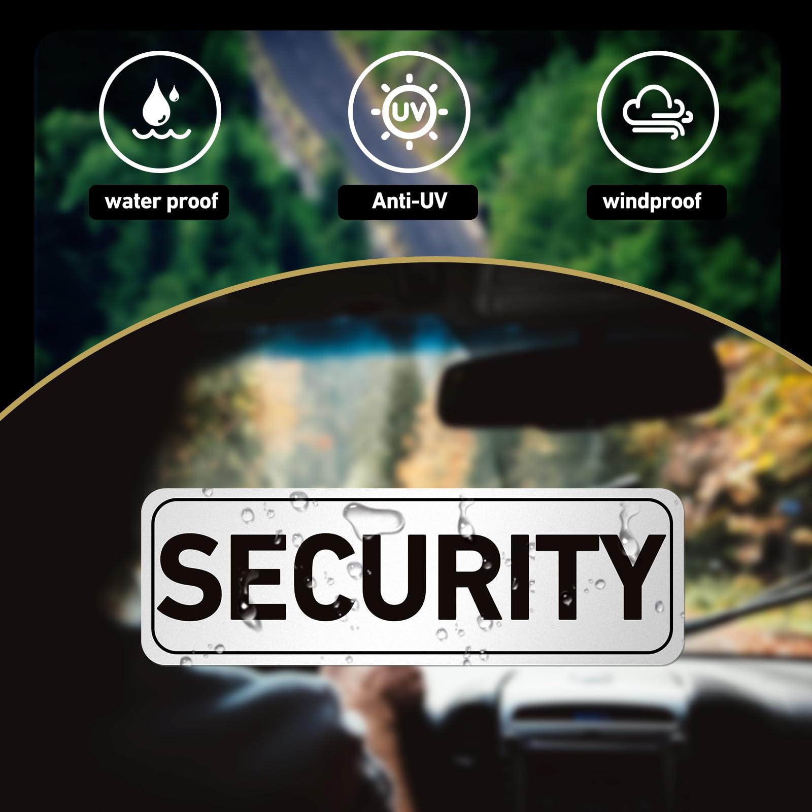 Skyygemm night-day visibility magnet sign supports patrol vehicle identification.