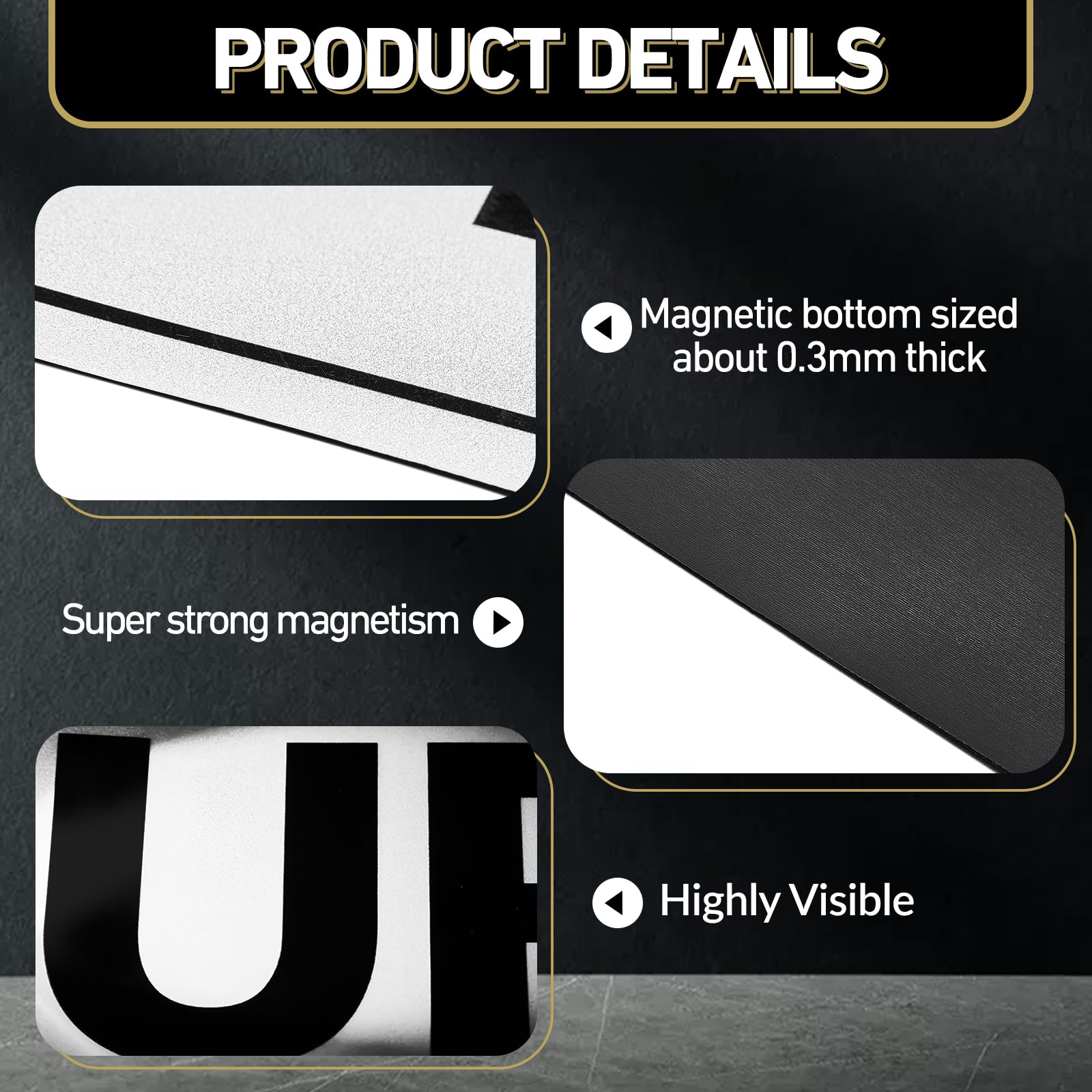 Skyygemm waterproof magnetic sign withstands rainy driving conditions.