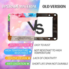 Durable SKZOHROT metal frame protects license plates against rust and weather