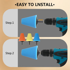 SLTG2020 multi-surface polishing foam ball for metal, plastic, and glass.
