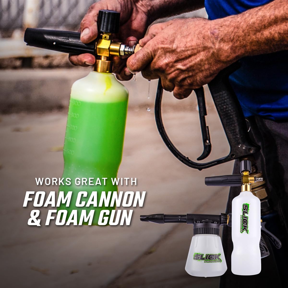 Slick Products safe cleaning of chrome, plastic, and metal surfaces.