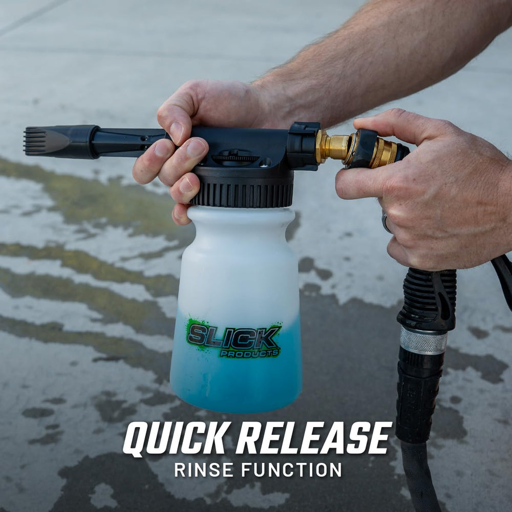 Slick Products Foam Gun brass fittings deliver durable, leak-resistant performance.