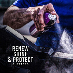 Slick Products Shine & Protectant Spray renews glossy trim for a fresh look.
