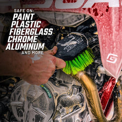 Slick Products Total Off-Road Wash thick foam coats panels for faster cleaning.