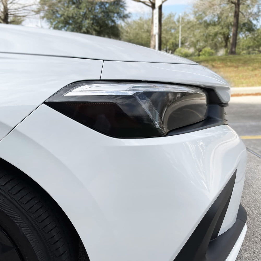 Easy install SlickMod overlay on Honda Civic headlights without removing the unit