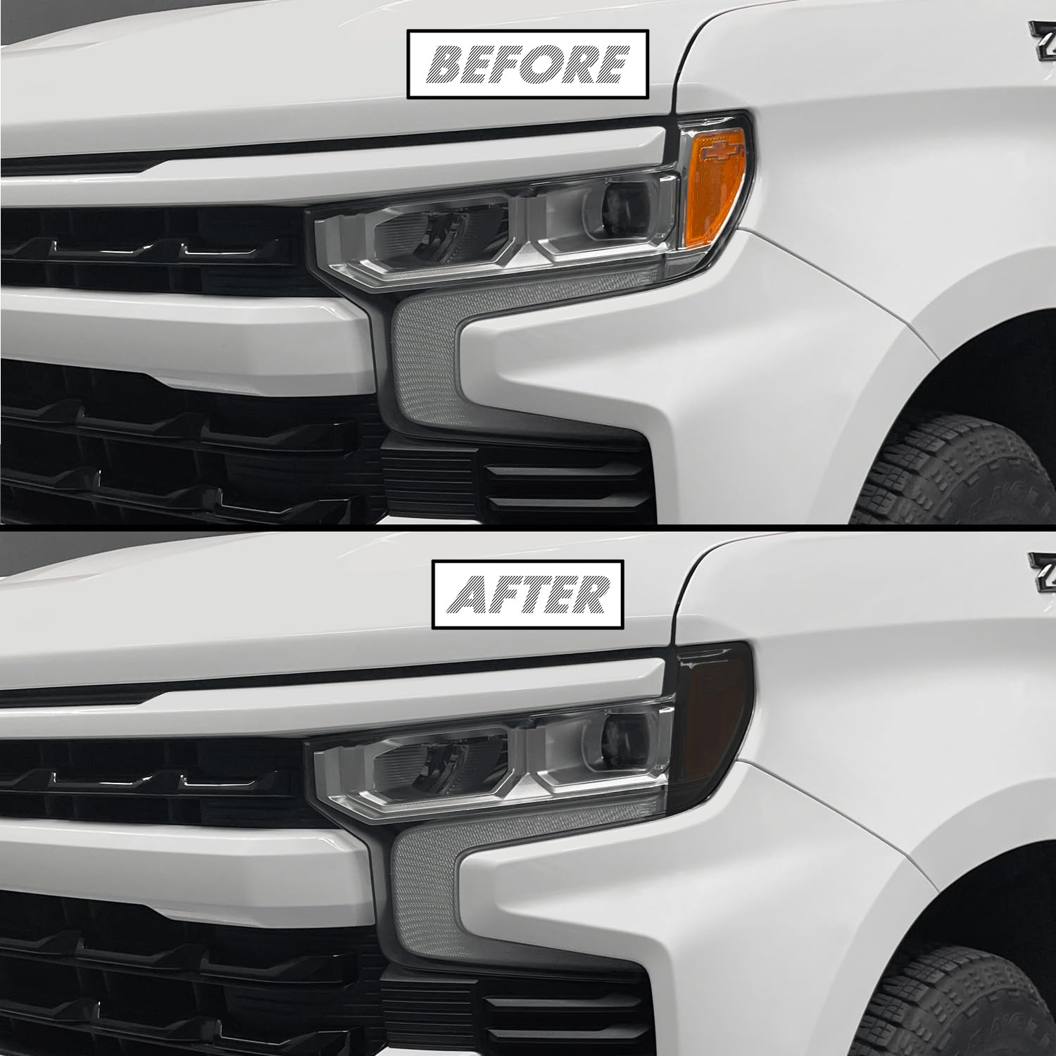 SlickMod pre-cut vinyl film close-up shows gloss and precise cutting.