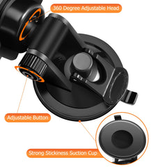 SLIIMU rearview mirror with 360-degree rotating head for customizable viewing angles.
