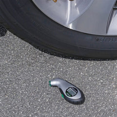 Slime 20017 night-use, lighted tip helps you read tire pressure after dark.