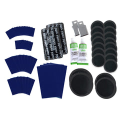 Slime 2033 patches come in various sizes for flexible rubber repairs