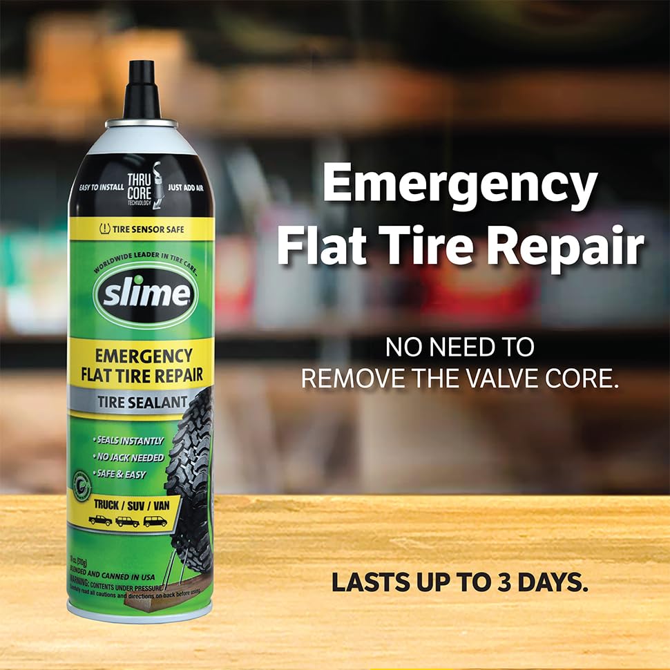 Slime 60187 sealant pour seals punctures fast on the road