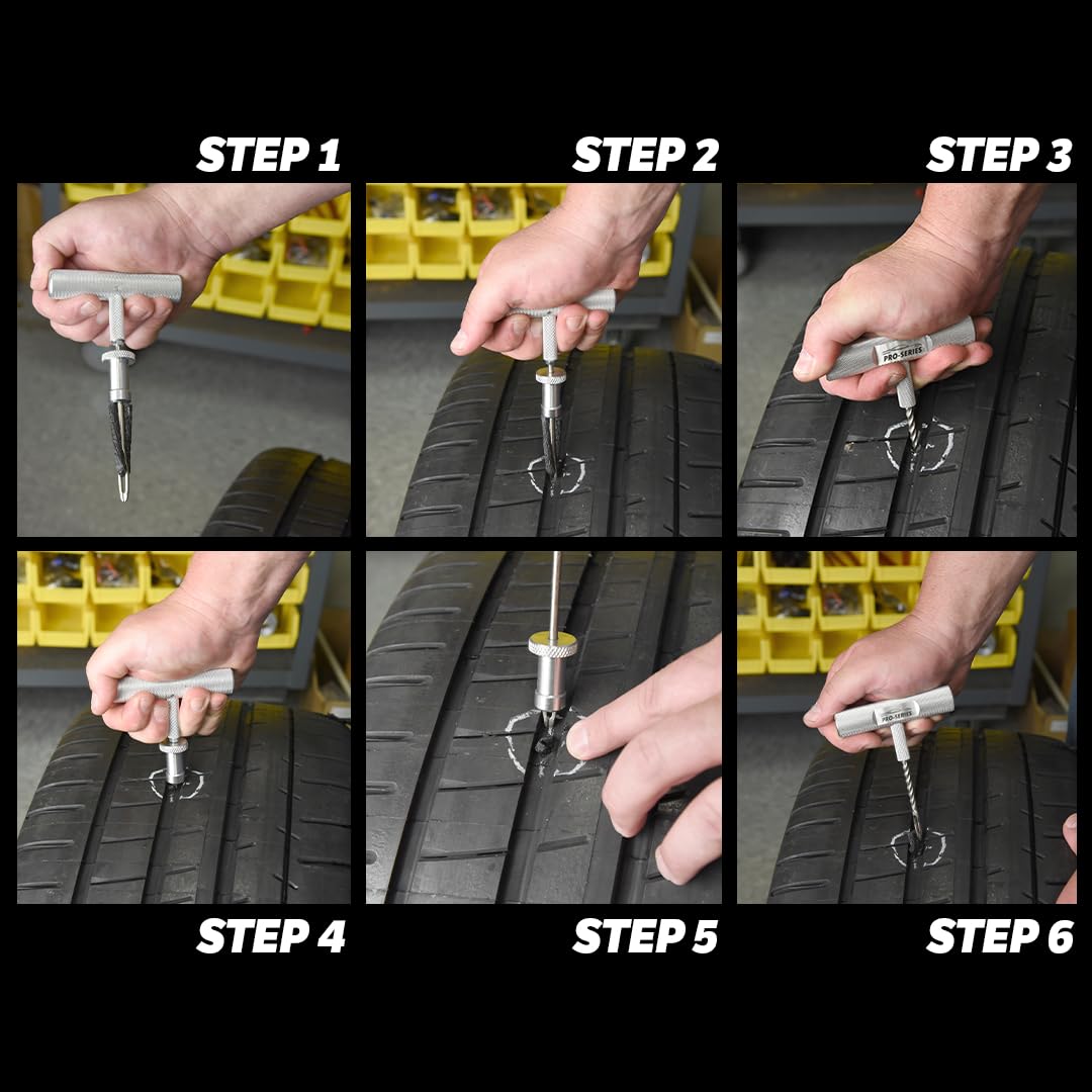 Slime Pro-Series tire repair strings included for sealing punctures