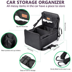 SLOGENTO backseat organizer side pockets keep toys and snacks within reach