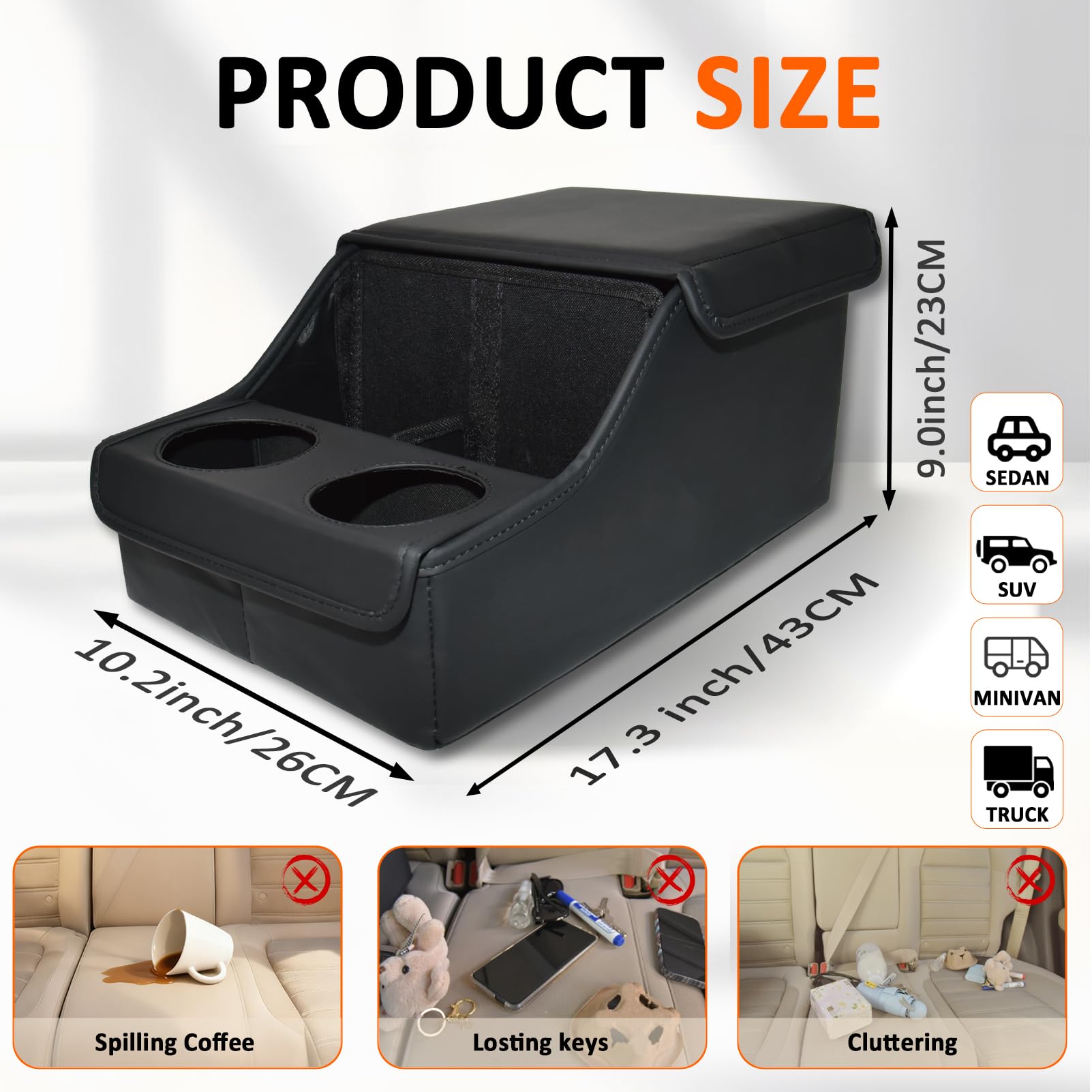 SLOGENTO water-resistant surface is easy to wipe clean after trips.