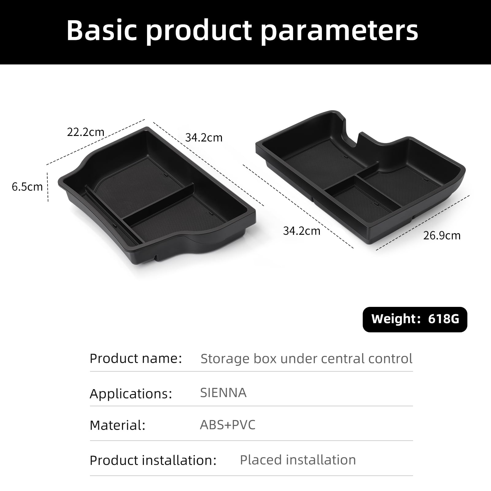 Smabee interior tray helps maintain a tidy cabin during commutes.