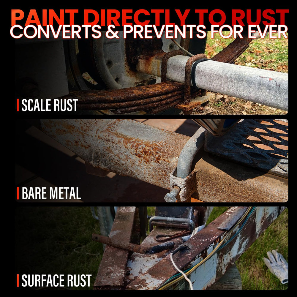 SMAPHY rust converter applied on metal surface forms protective layer