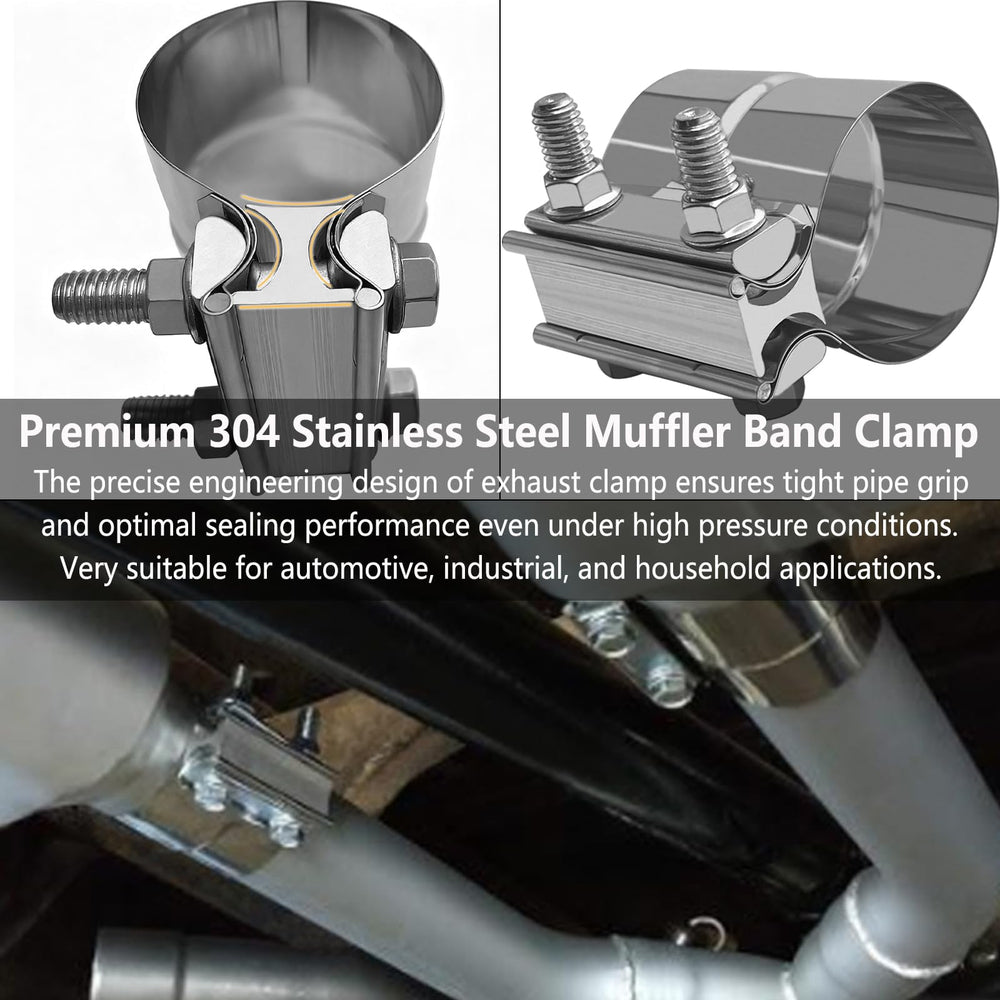 SmaringWing 2.5 inch exhaust system connection ready for mufflers or pipes.