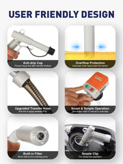 SMART JERRY 3.5 GPM motor powers fast fuel transfer for quick fills.