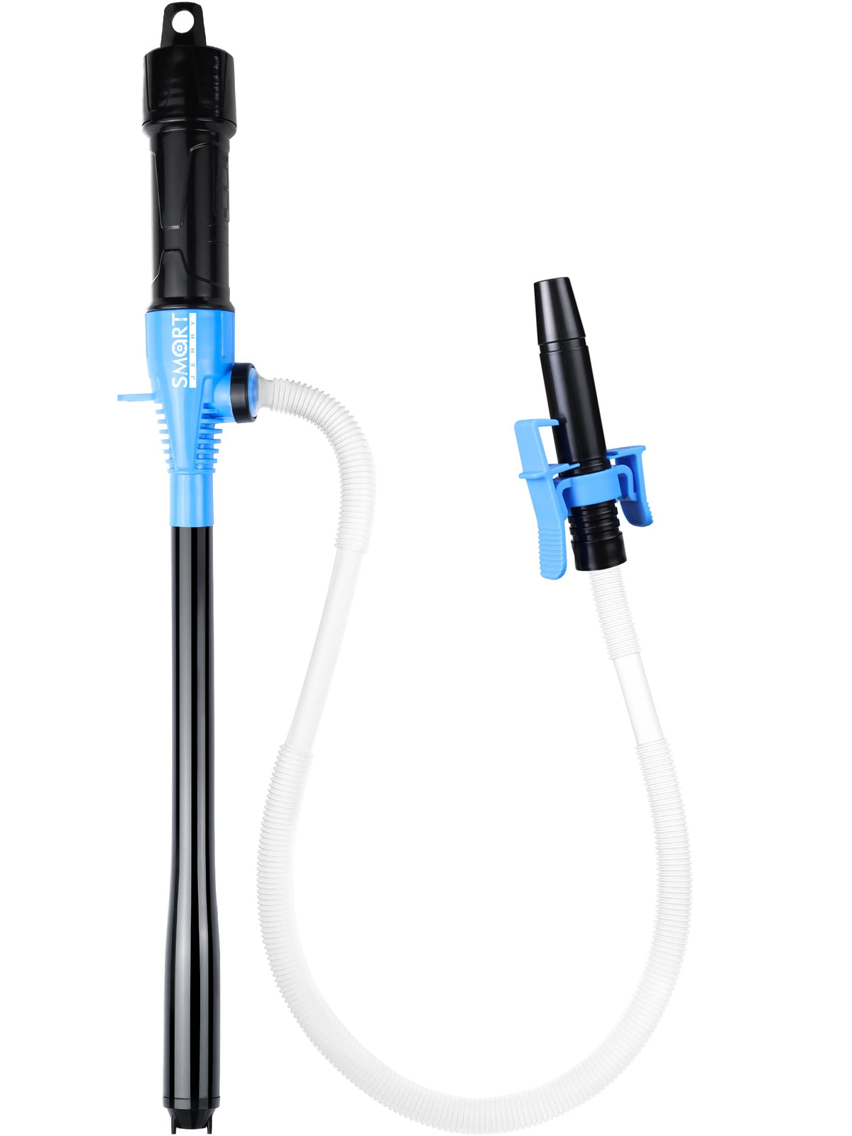 SMART JERRY 3GPM outlet nozzle with locking clip for spill-free transfers.