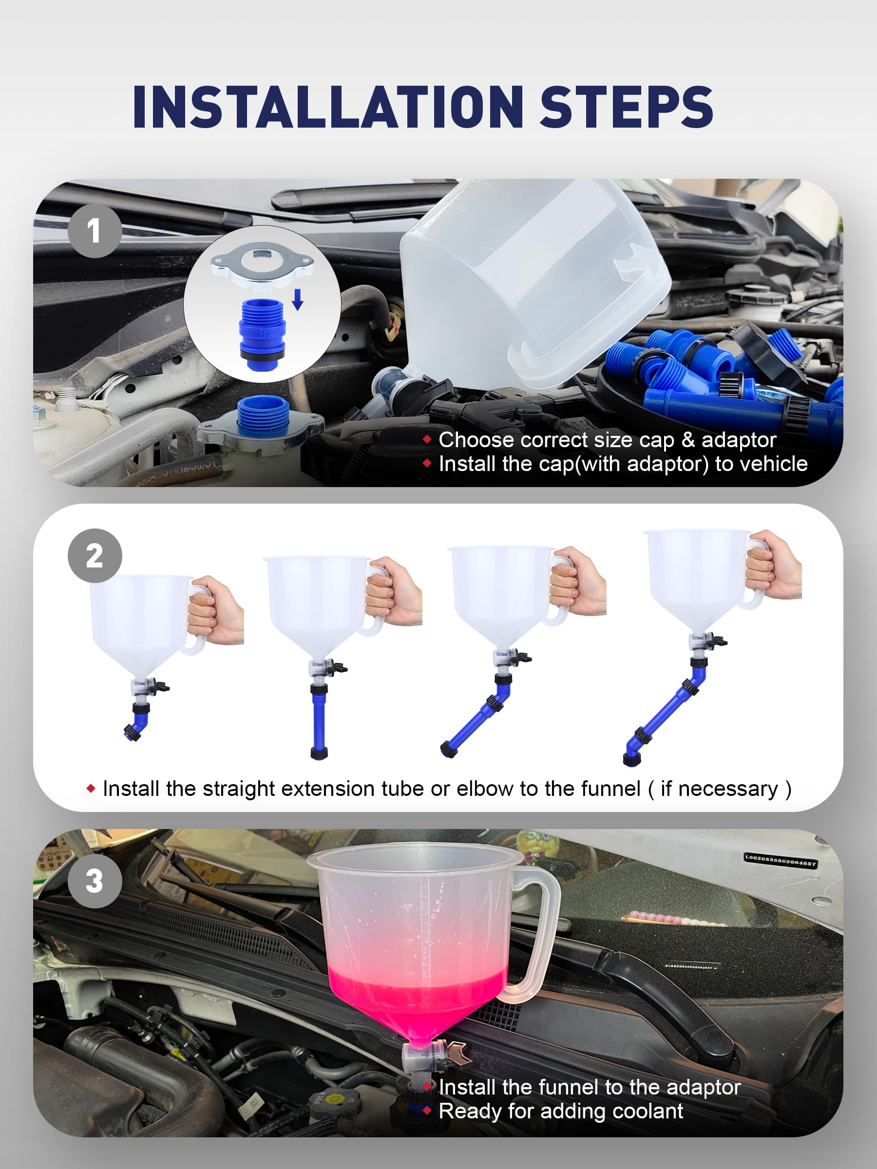 SMART JERRY extensions and elbows reach caps under shrouds or in fender wells.