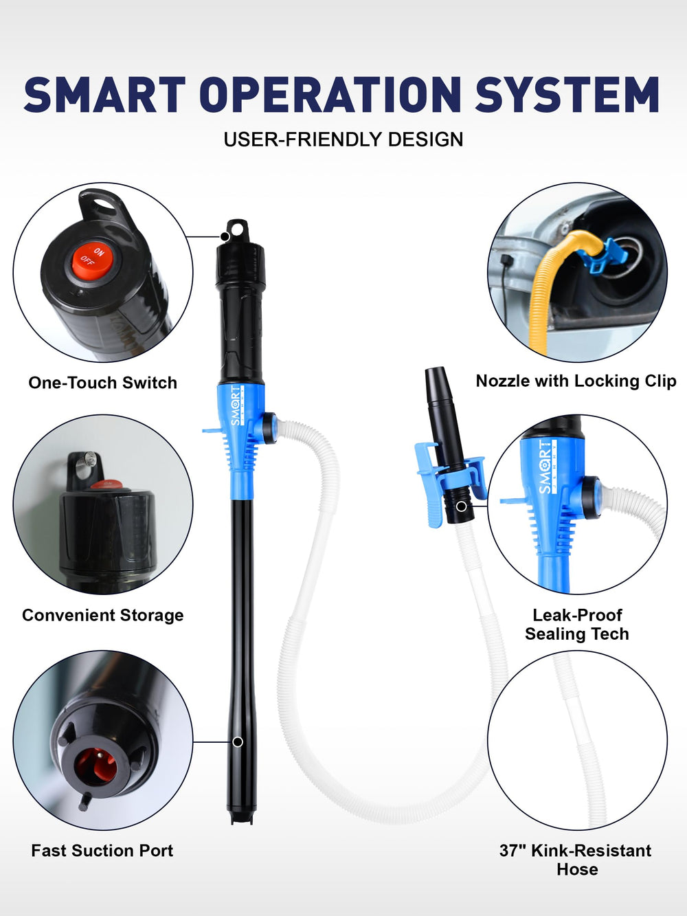 SMART JERRY dual-power battery compartment for flexible setups.