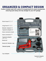 SMART JERRY dual-pressure gauge shown for reliable brake and vacuum testing.