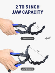 SMART JERRY non-slip grip handles provide secure control during removal.