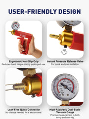SMART JERRY reservoir jar included for clean fluid collection during bleeding.