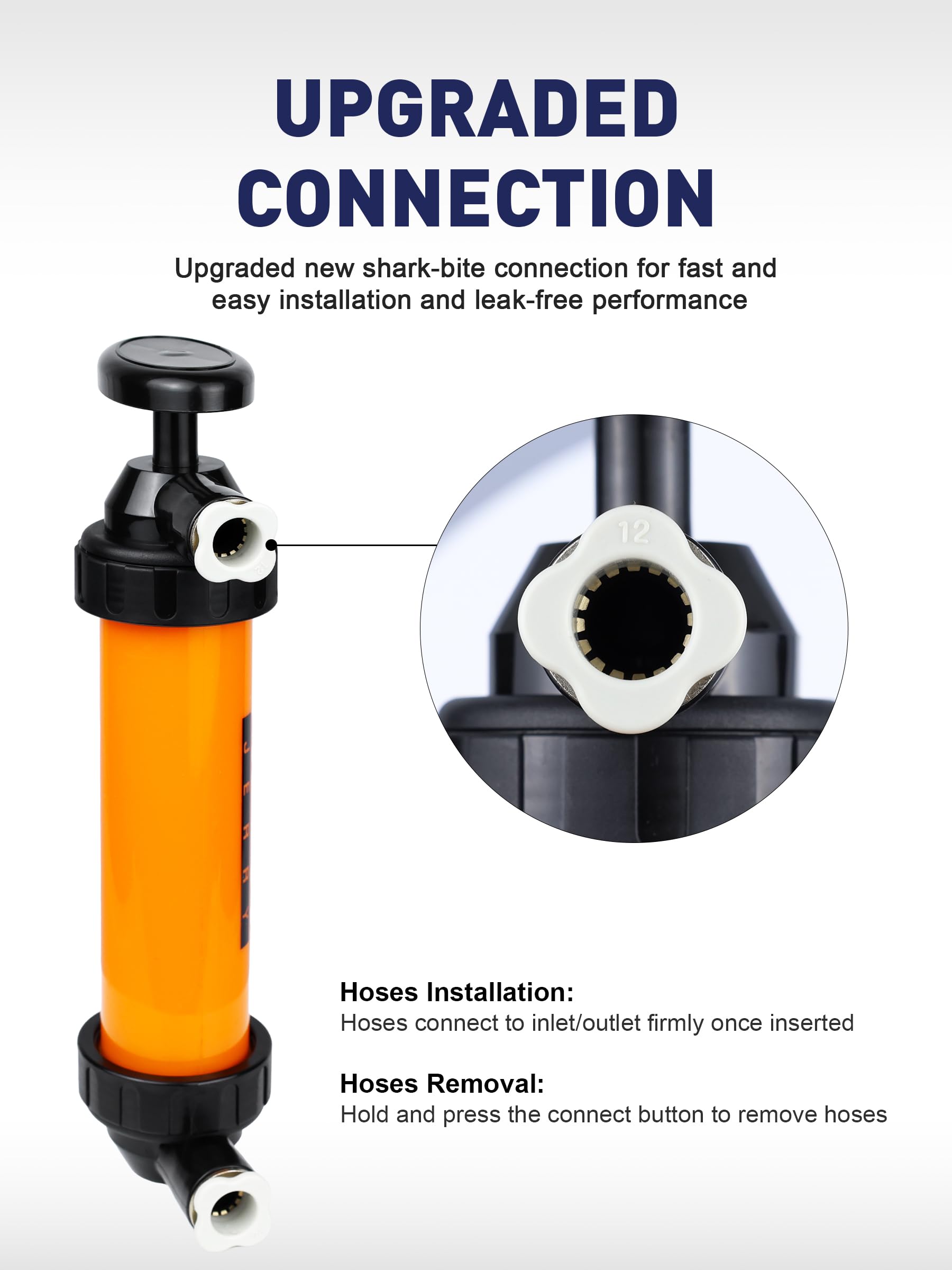 SMART JERRY Siphon Pump emptying a fuel tank cleanly and efficiently