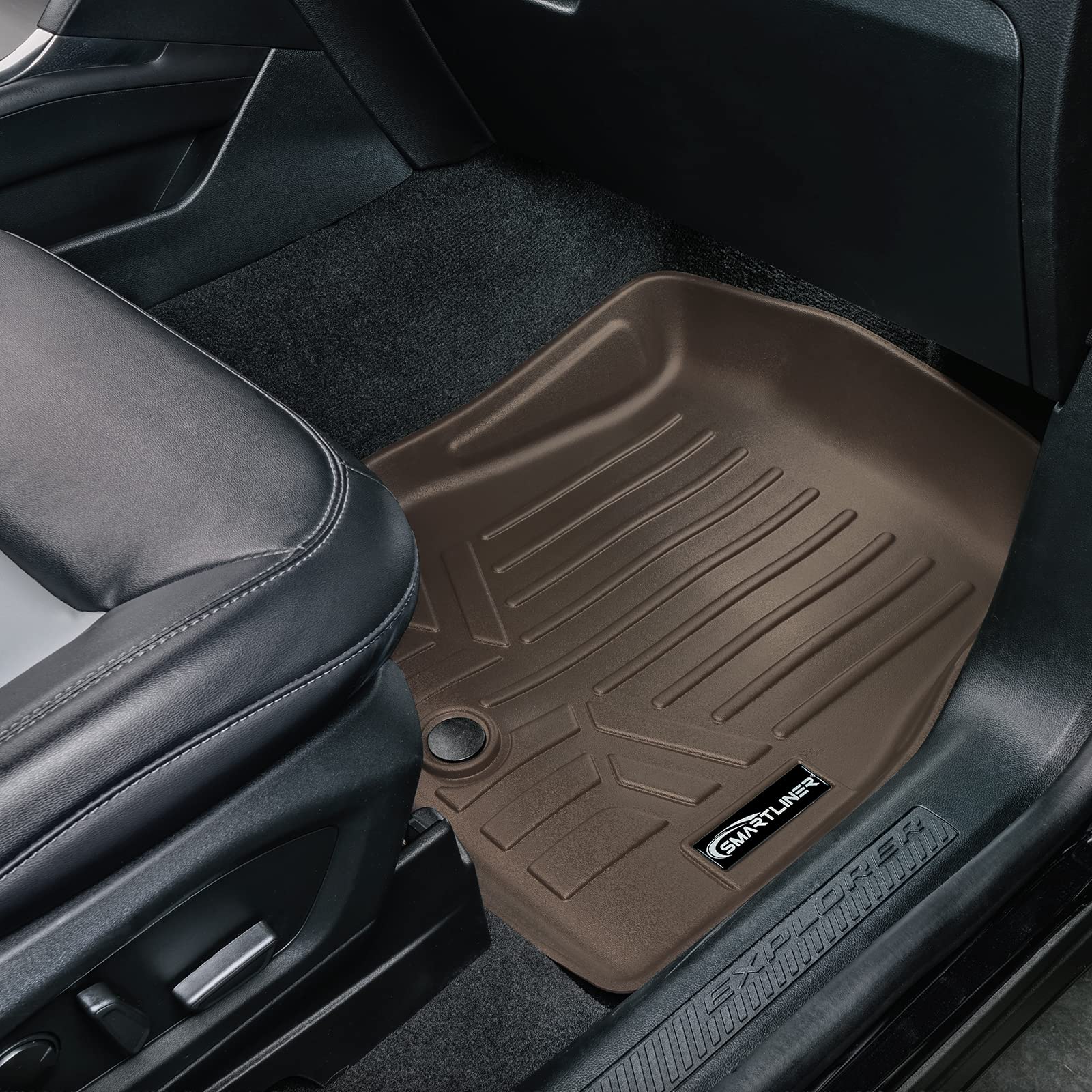 SMARTLINER second row mats for Explorer offer easy-clean, spill protection.
