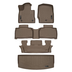 SMARTLINER Explorer 3-row mats behind the 3rd row protect carpets from spills and mud