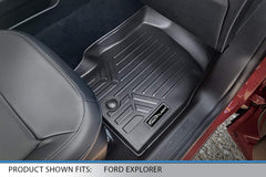 SMARTLINER Explorer 3-Row mats driver-side entry area resists wear.