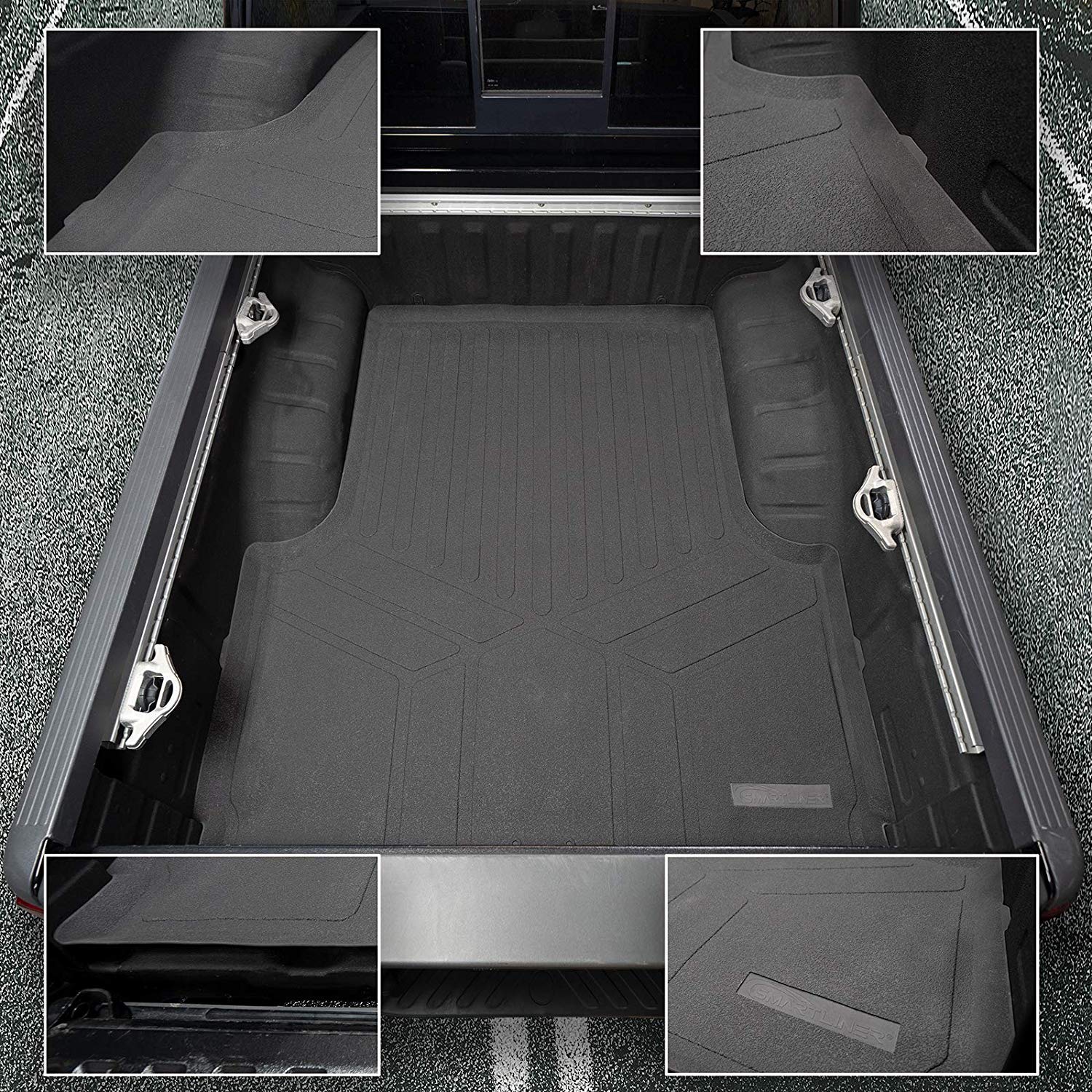 SMARTLINER K0410 bed mat installed in Ranger interior, easy to rinse clean.