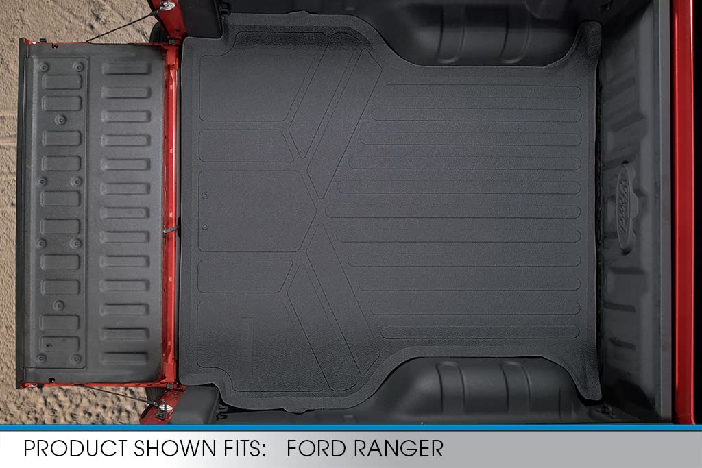 SMARTLINER K0410 bed mat side view shows raised lip shielding against spills.