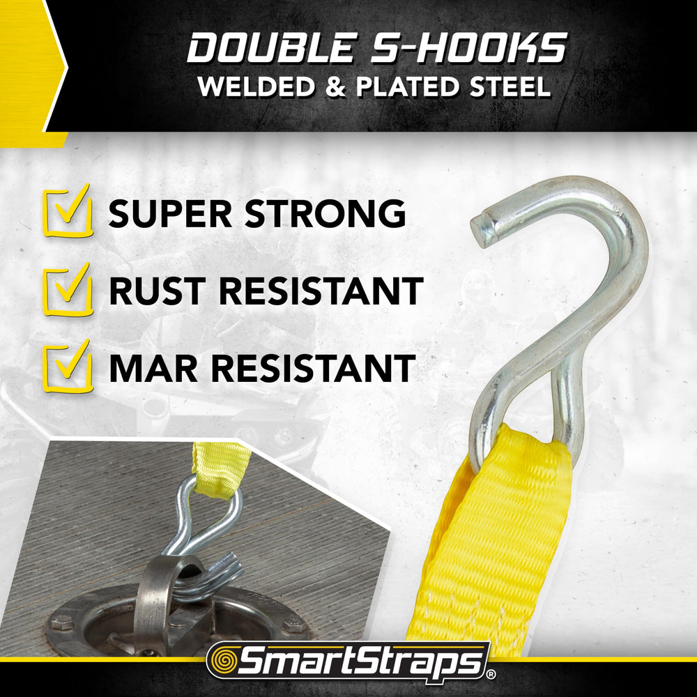 Protective hex caps shielding ratchet mechanism on SmartStraps