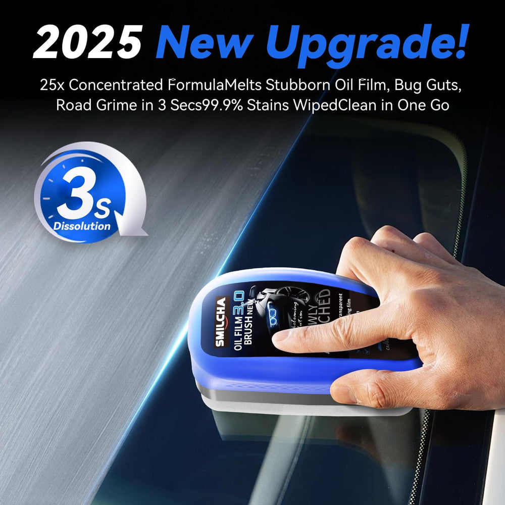 SMILCHA clear vision windshield cleaner improves visibility on rainy days.