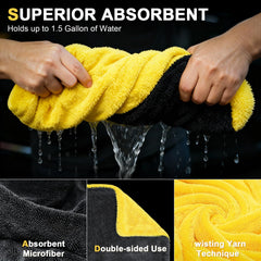 SMINDER towel demonstrating high absorption for fast vehicle drying