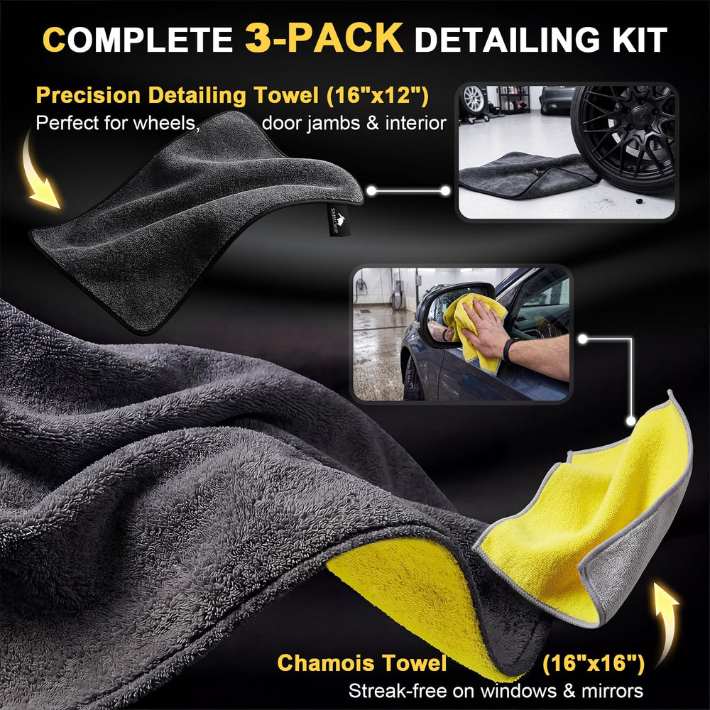 SMINDER machine-washable car drying towels for repeated use