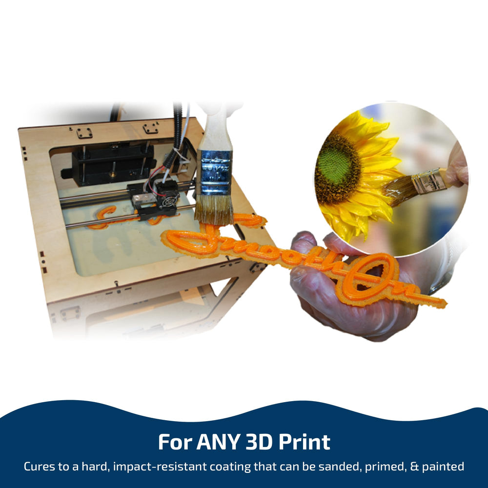 Smooth-On XTC-3D coating cures in about 3.5 hours to a hard surface.
