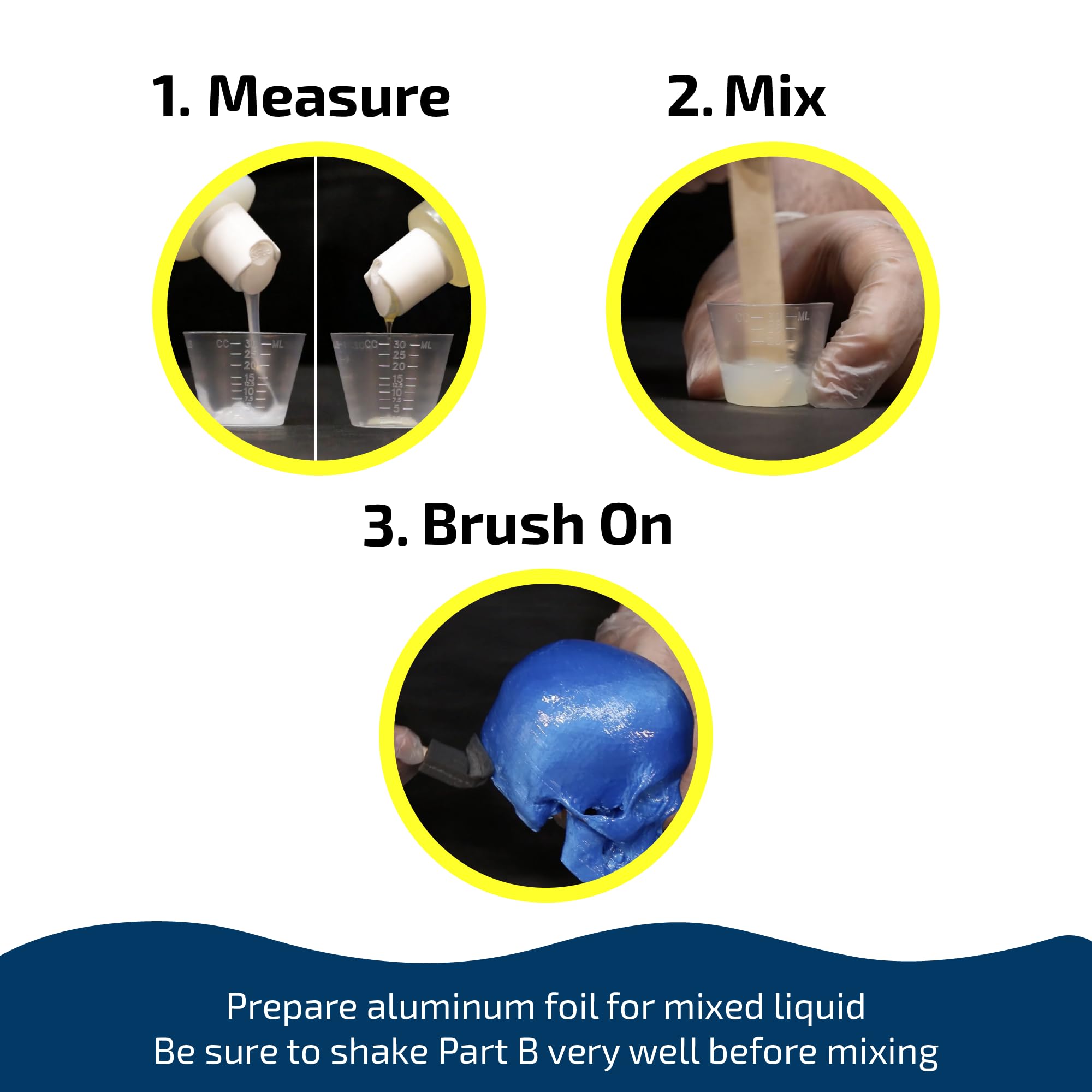 Smooth-On XTC-3D coating delivers a clear wet-out for uniform layers.
