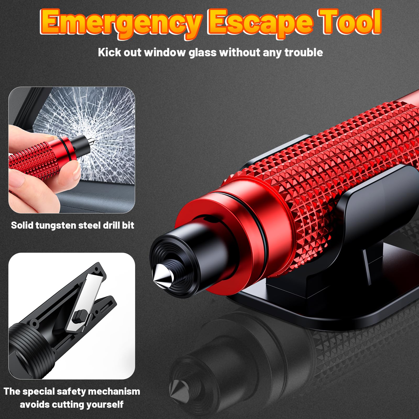 Smosun Safehammer emergency storage solution inside a vehicle