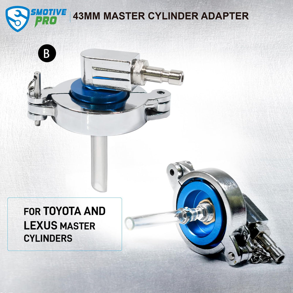 SMOTIVEPRO 43mm Toyota-Lexus aluminum adapter with chrome finish for durability
