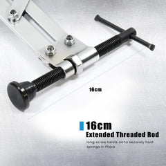 SMOTIVEPRO 8-inch valve spring compressor tool in use showing quick compression action.