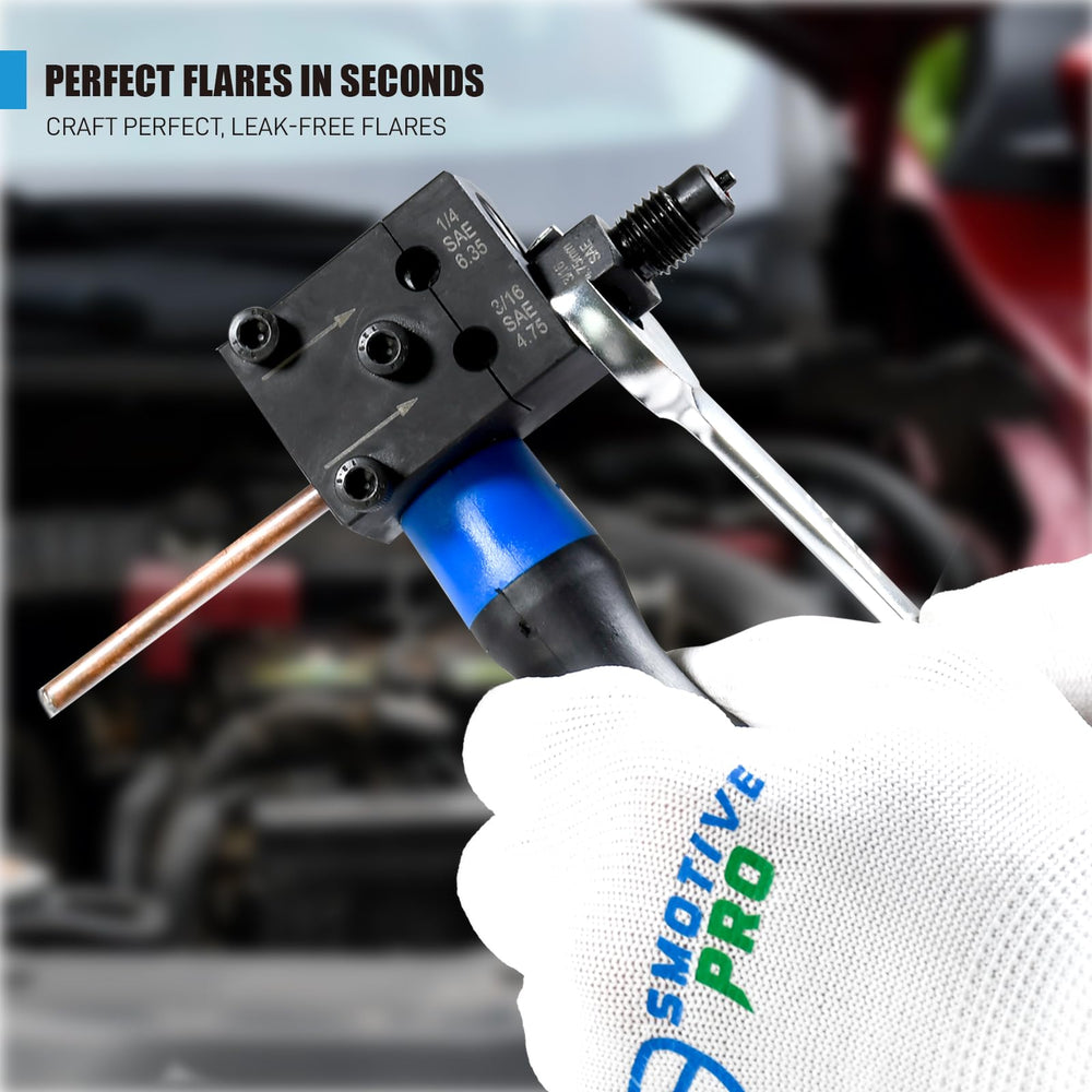 SMOTIVEPRO bubble flare die ensuring proper brake line sealing