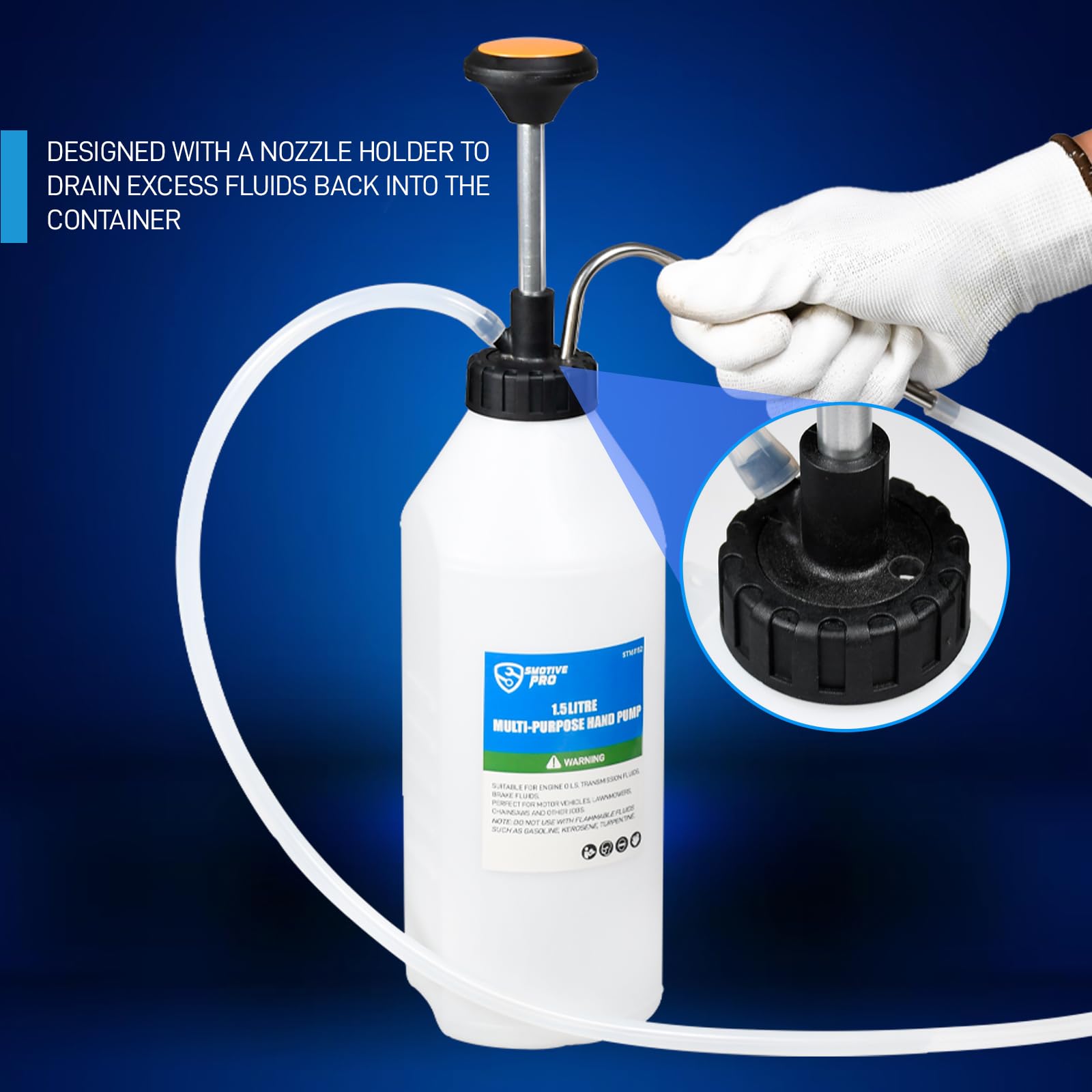 SMOTIVEPRO ergonomic handle and flexible outlet improve handling and accuracy.