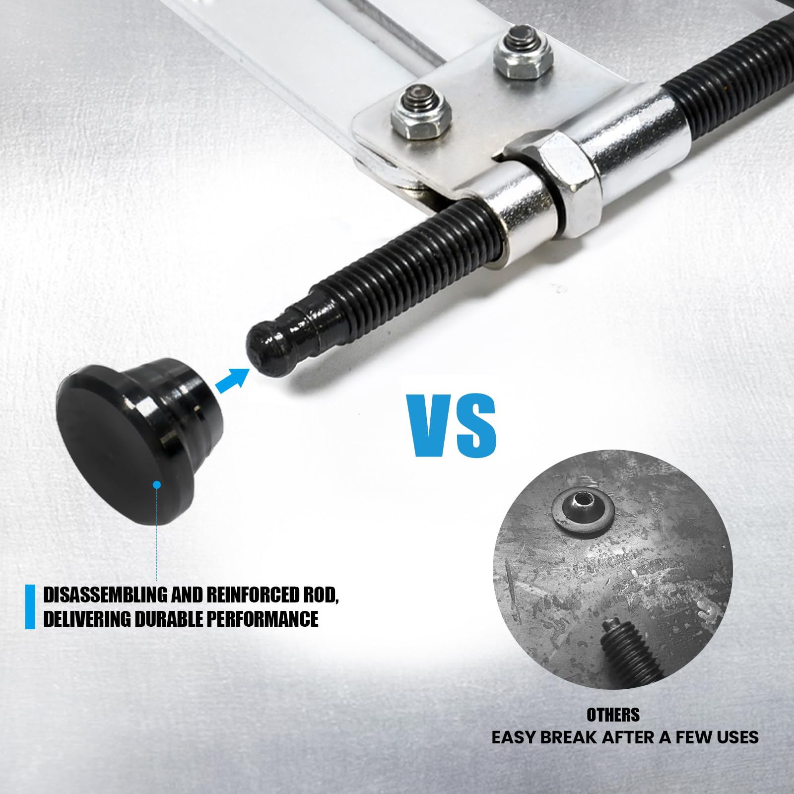 SMOTIVEPRO ergonomic rubber handle close-up illustrating comfortable grip.
