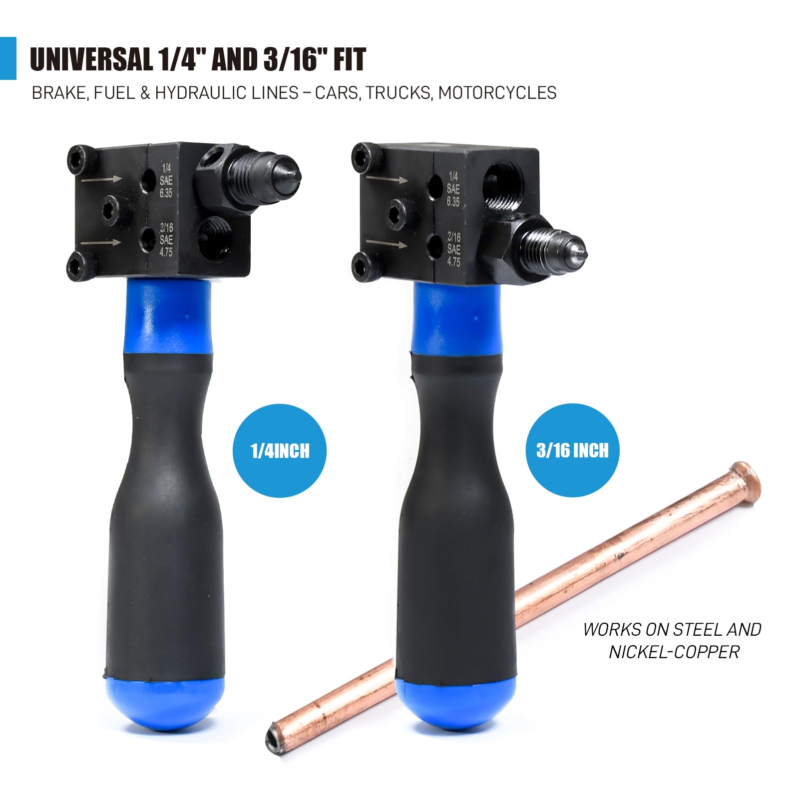 SMOTIVEPRO 3/16-inch dies providing precise flare for secure connections